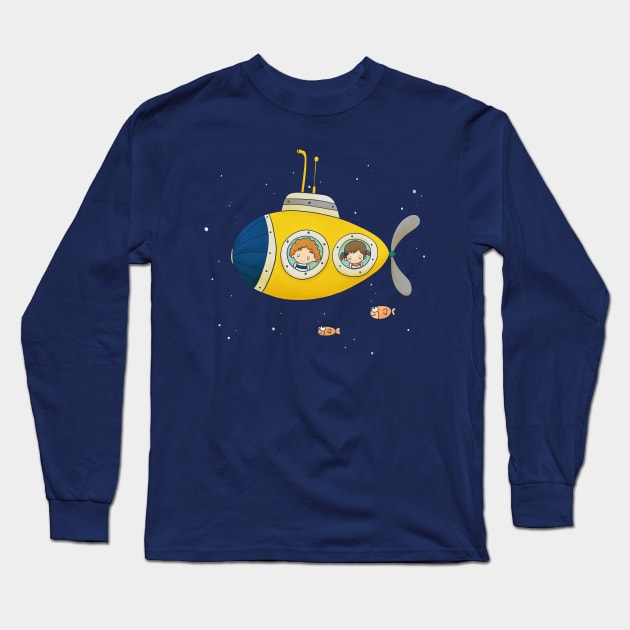 A Yellow Submarine Long Sleeve T-Shirt by Lmay